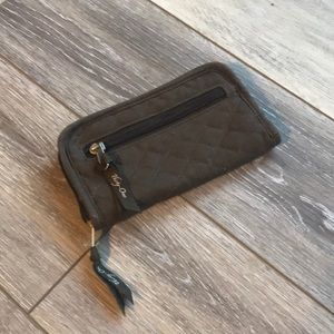 Thirty-one brown quilted wallet EUC